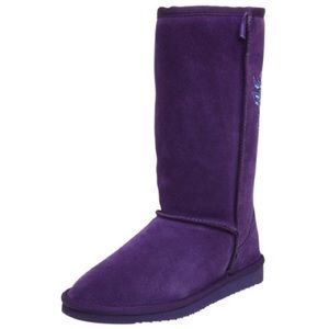 STEVE MADDEN “POWERED” purple suede boots - in box, like new •only worn once•